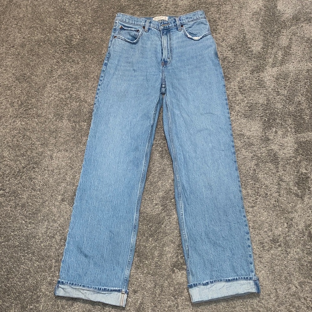 Abercrombie relaxed 90s high rise